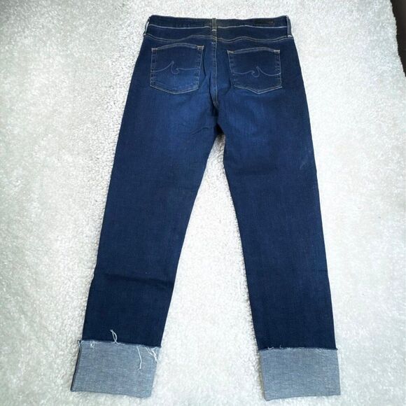 AG Adriano Goldschmied The High Rise Stevie Cuff Slim Straight Jean 29 - Picture 3 of 10